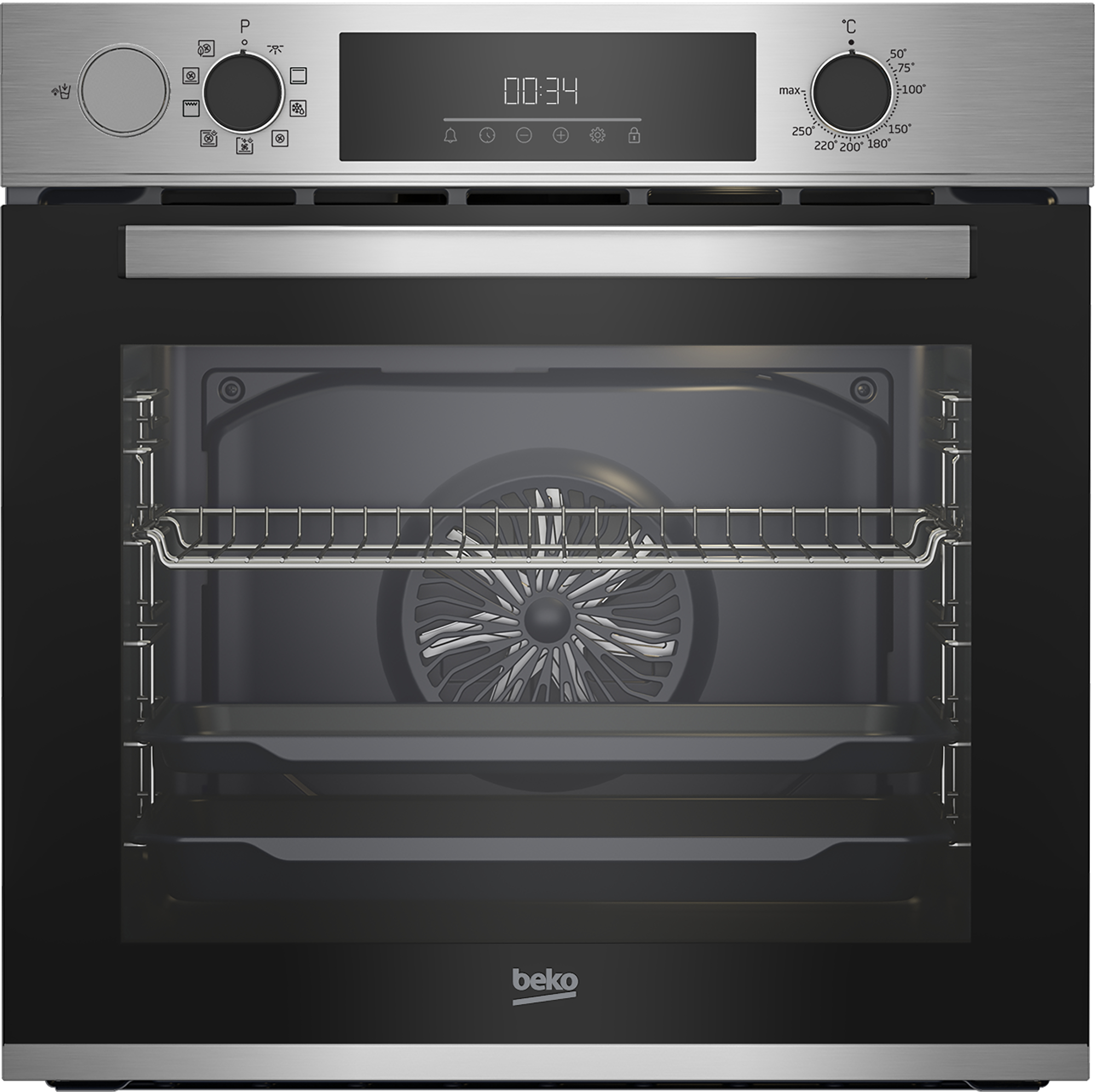 Beko b300 Forno Multifunzione BBIS12300XDE Assistito a Vapore SteamAssist, , 9 Funzioni, A+, Acciaio Inox