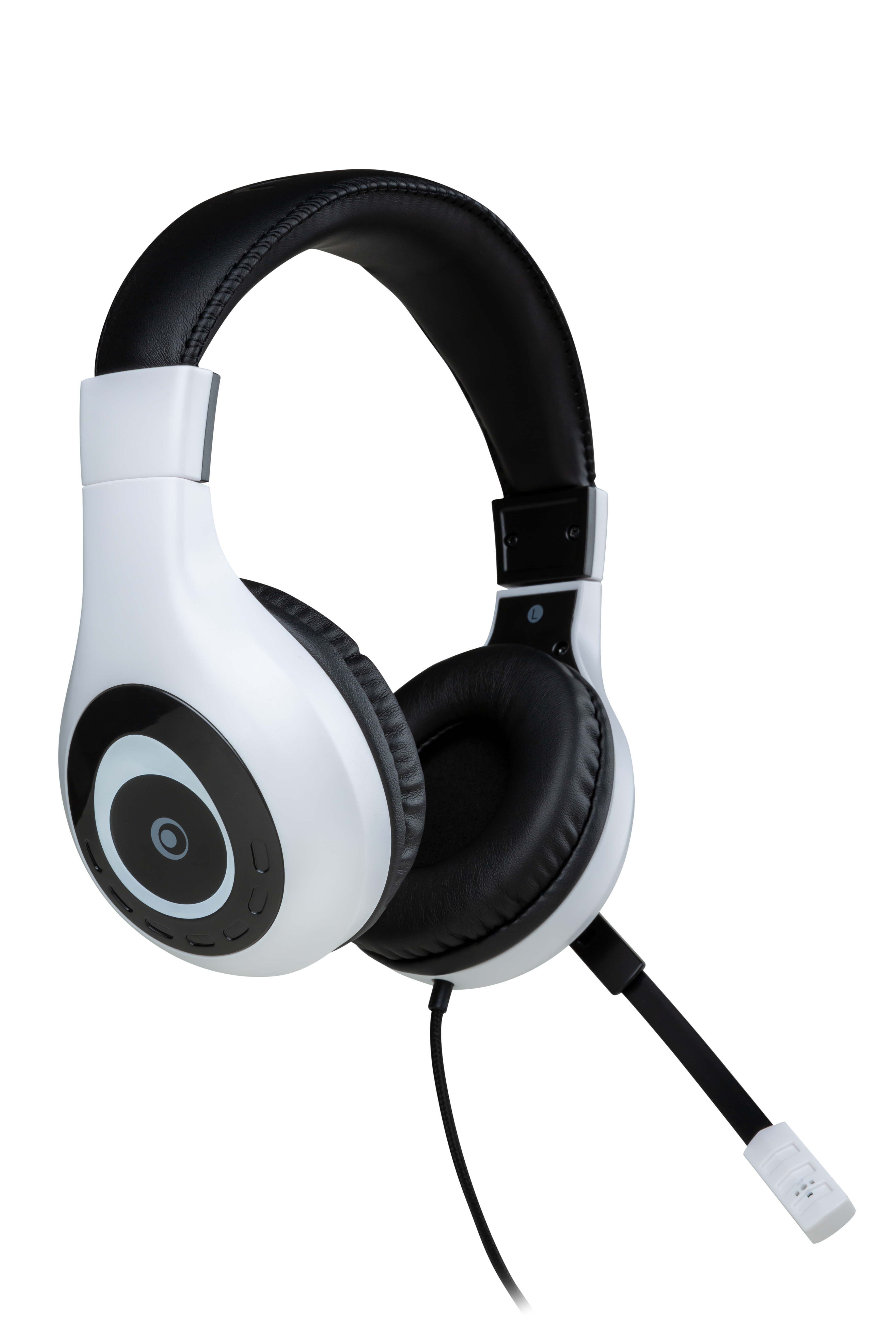 Bigben Interactive Wired Stereo Gaming Headset V1 Cuffie Cablato A Padiglione Nero, Bianco