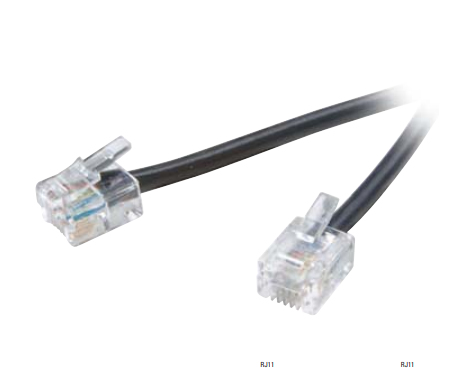 Vivanco 10m RJ-11 Cable Bianco