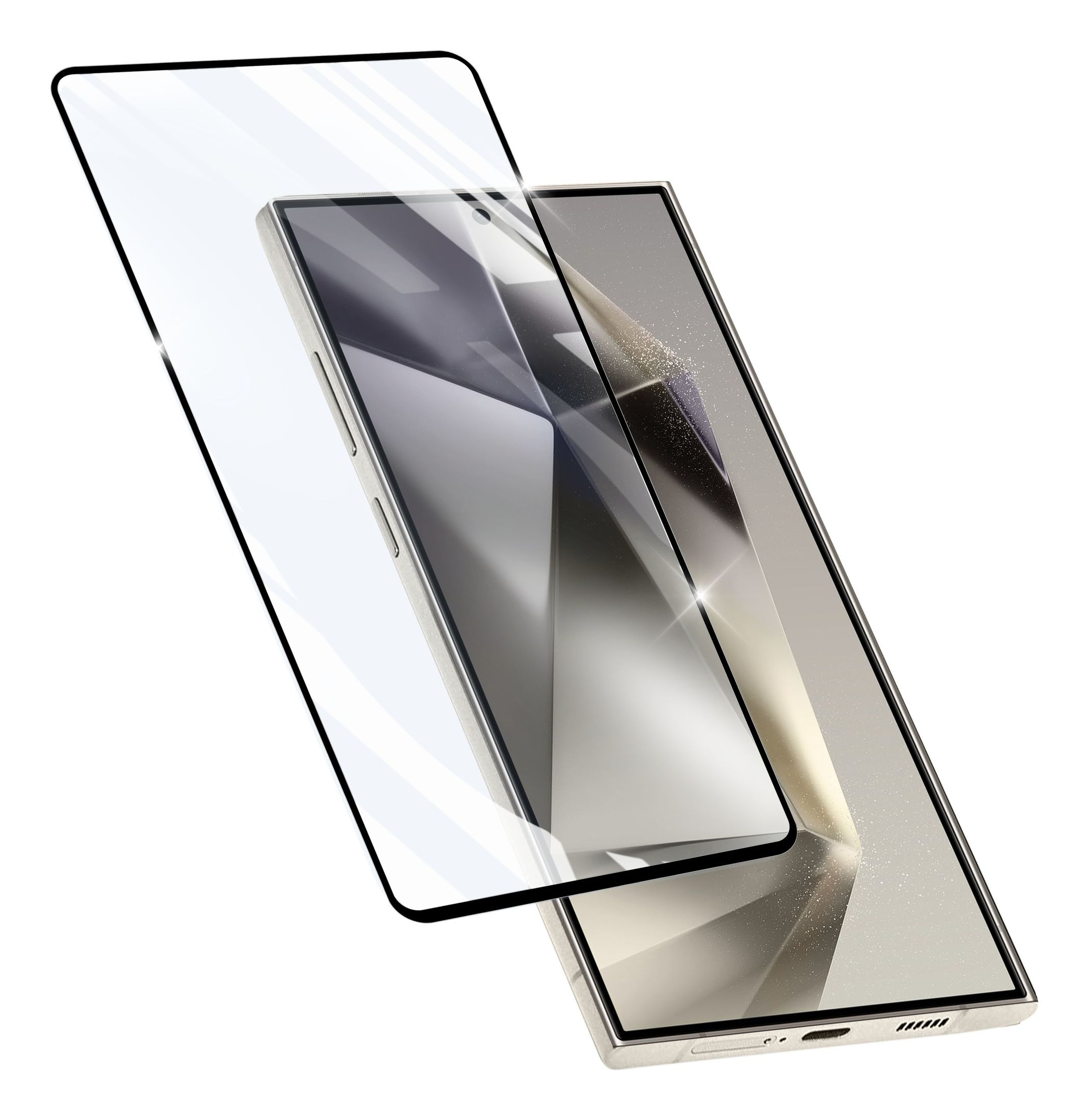 Cellularline Impact Glass Capsule - Galaxy S25 Ultra Vetro temperato resistente da bordo a bordo