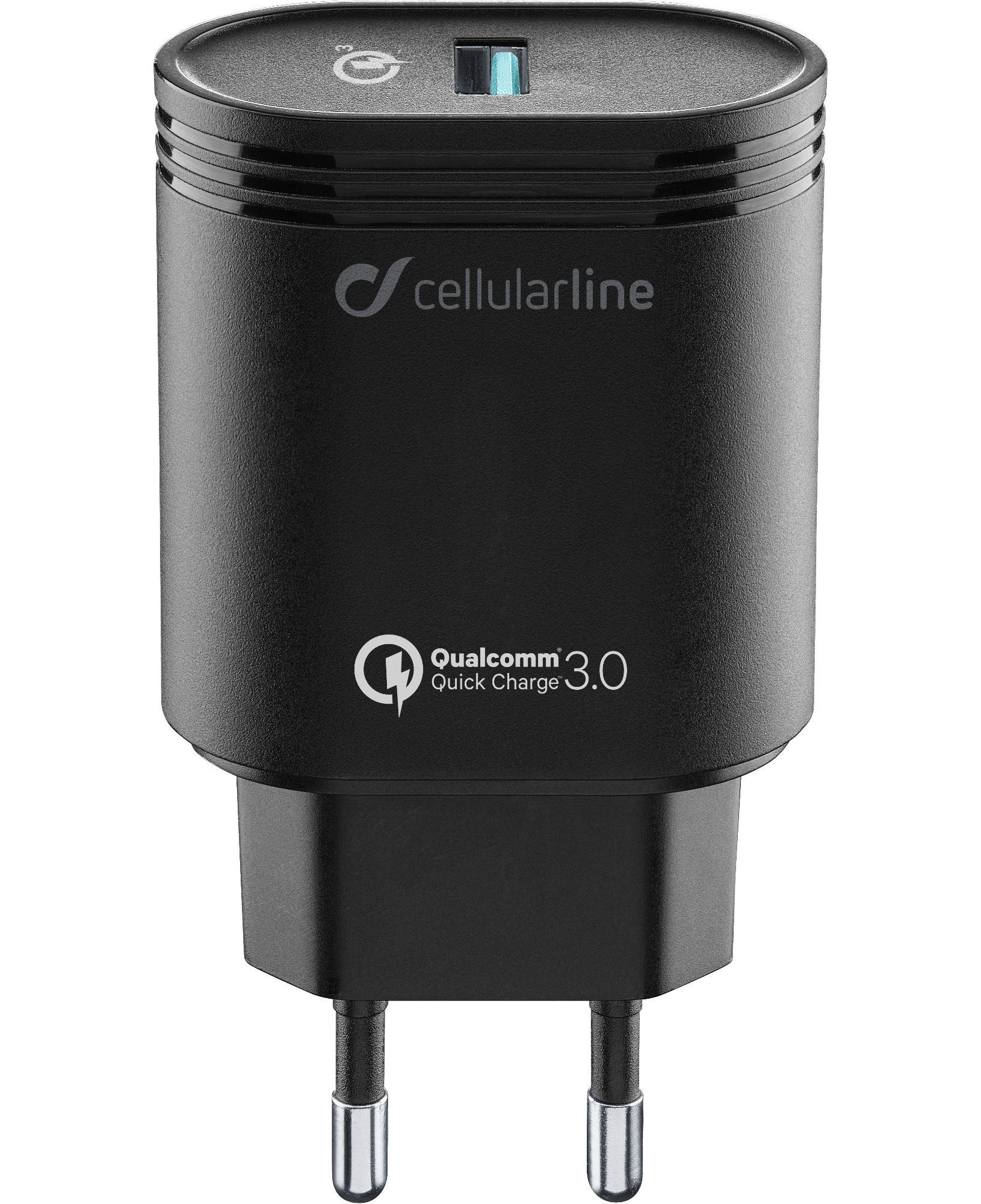Cellularline USB Charger 18W - Huawei, Xiaomi, Wiko, Asus and other smartphone Caricabatterie da rete adattivo 18W