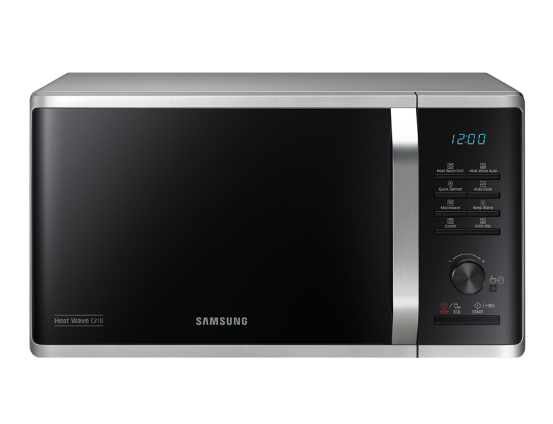 Samsung MG23K3575CS forno a microonde Argento Microonde con grill Superficie piana 23 L 800 W