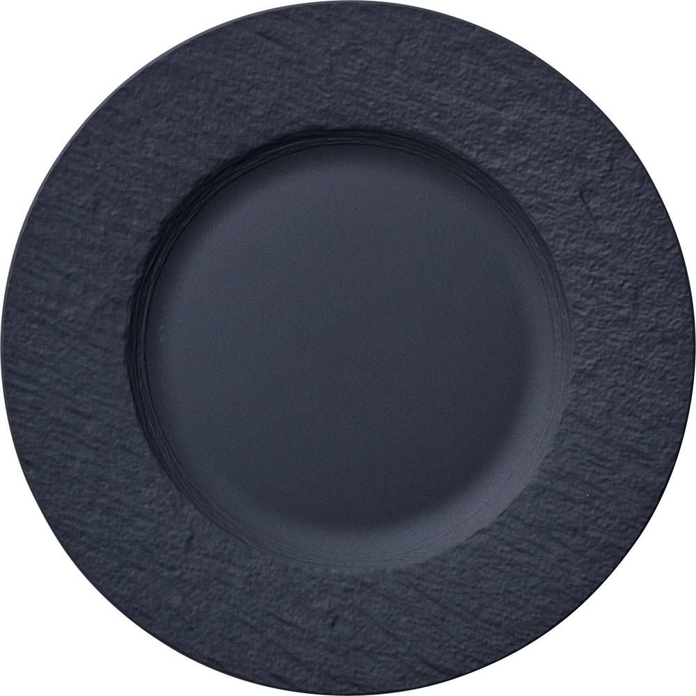 Villeroy & Boch Manufacture Rock Piatto da portata Rotondo Porcellana Nero 6 pz