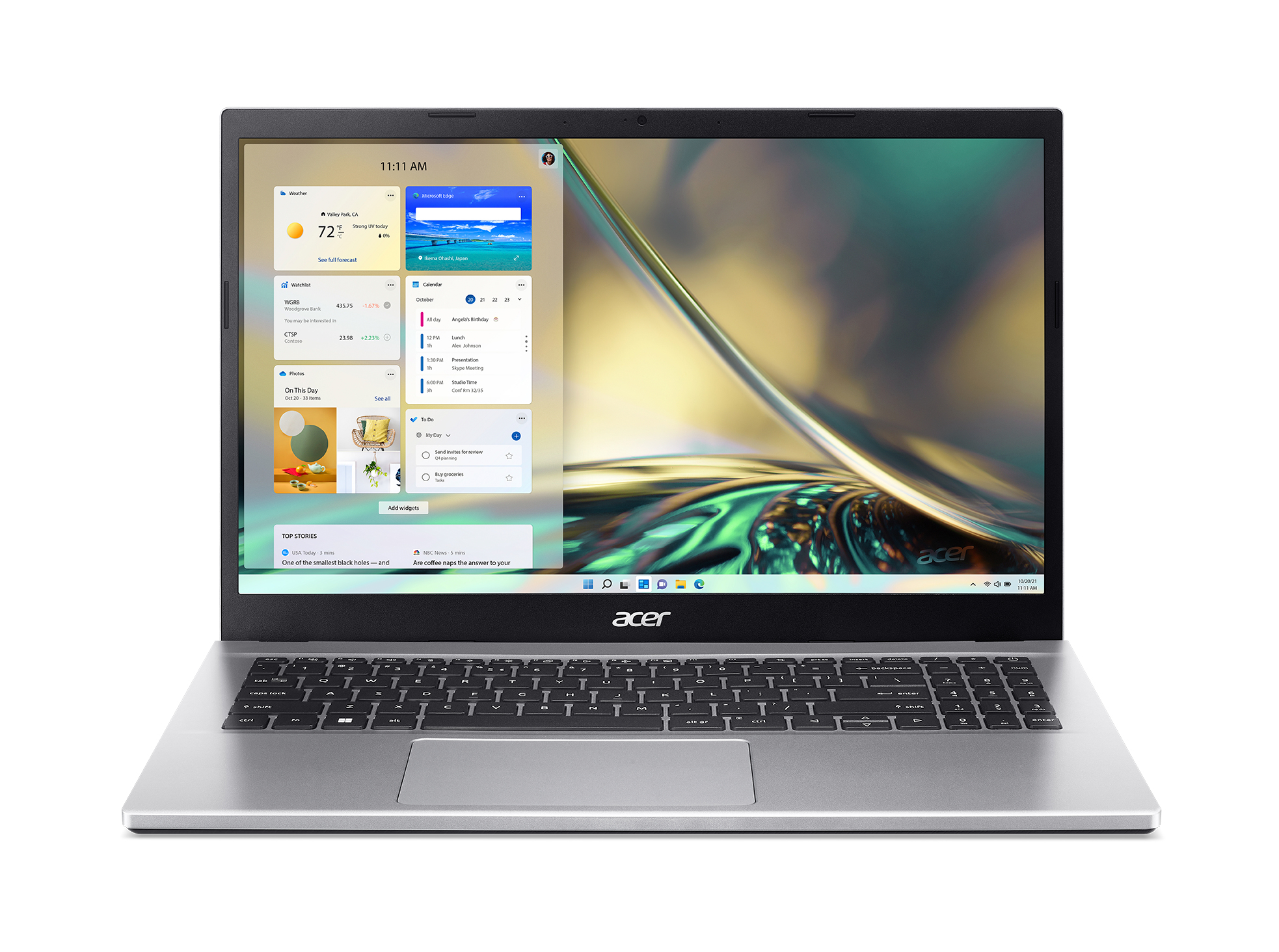 Acer Aspire 3 A315-59-55GJ Intel® Core™ i5 i5-1235U Computer portatile 39,6 cm (15.6") Full HD 32 GB DDR4-SDRAM 512 GB SSD Wi-Fi 6 (802.11ax) Windows 11 Home Argento