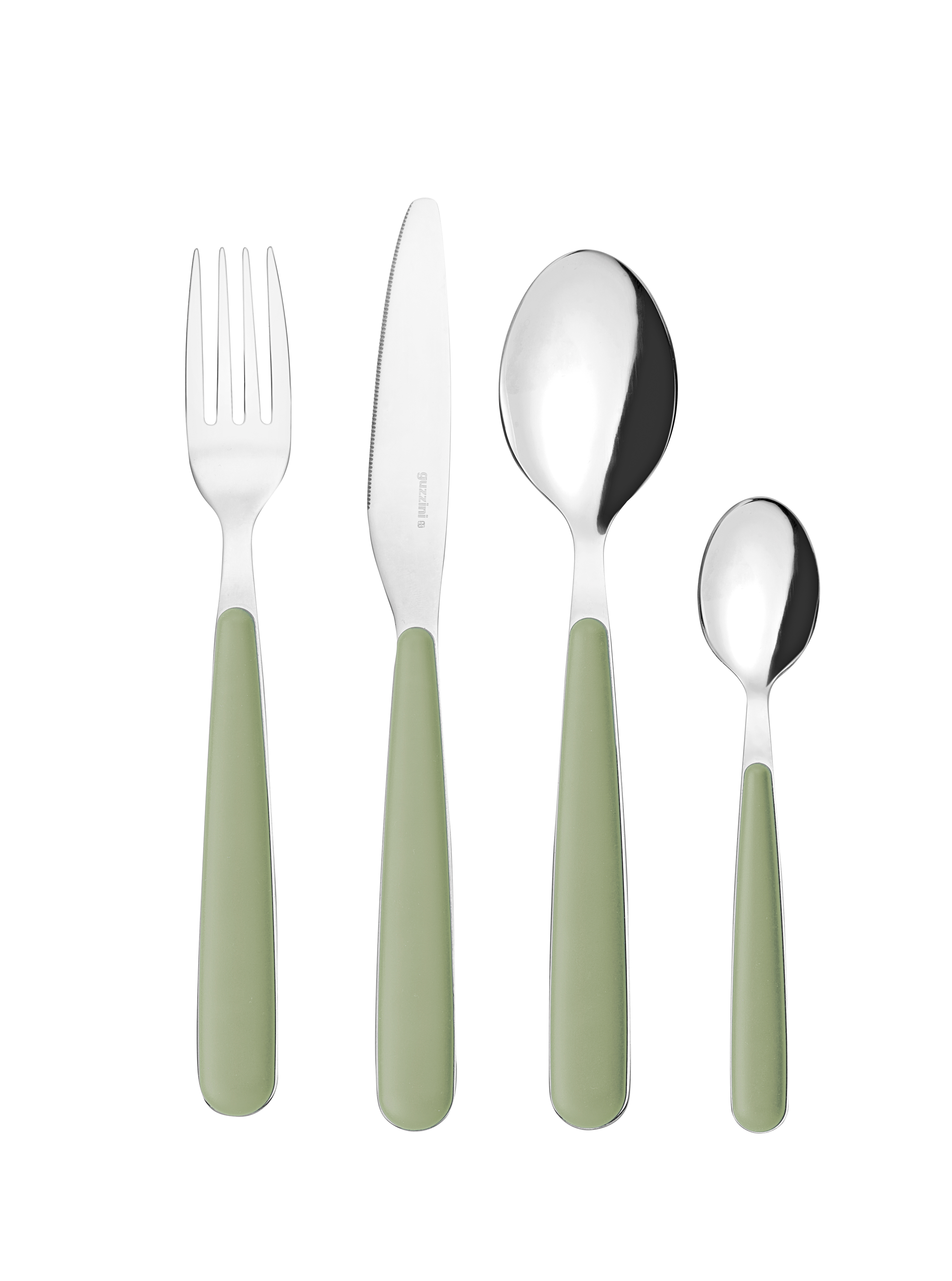 Fratelli Guzzini 127500176 set di posate 24 pz Verde, Grigio