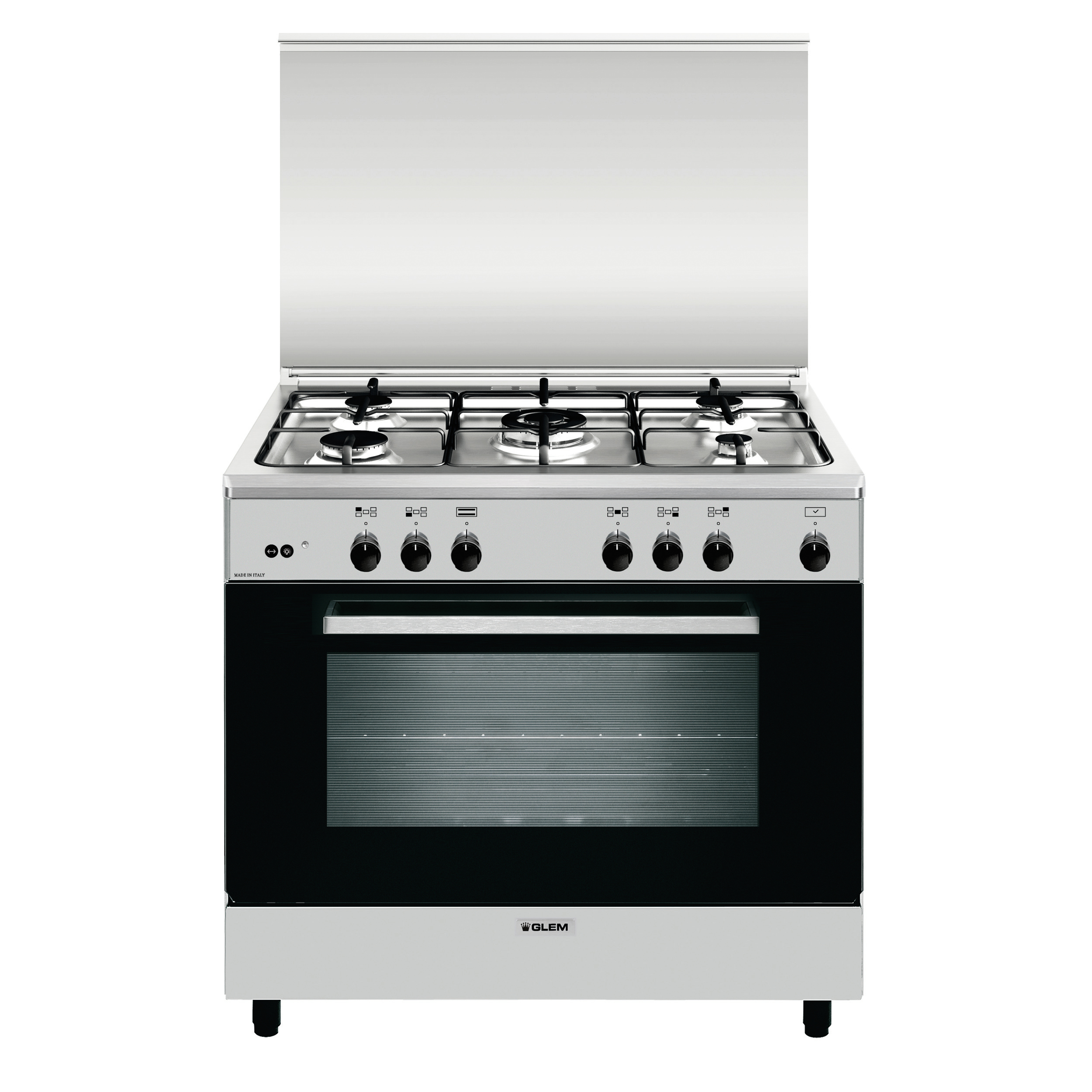 Glem Gas AN965GI cucina Elettrico/Gas Acciaio inox