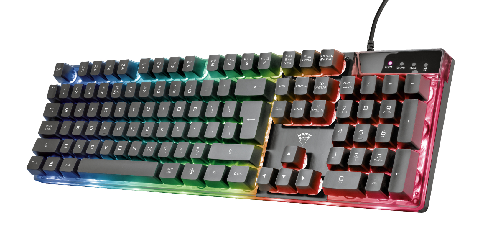 Trust GXT 835 Azor tastiera Gaming USB QWERTY Italiano Nero