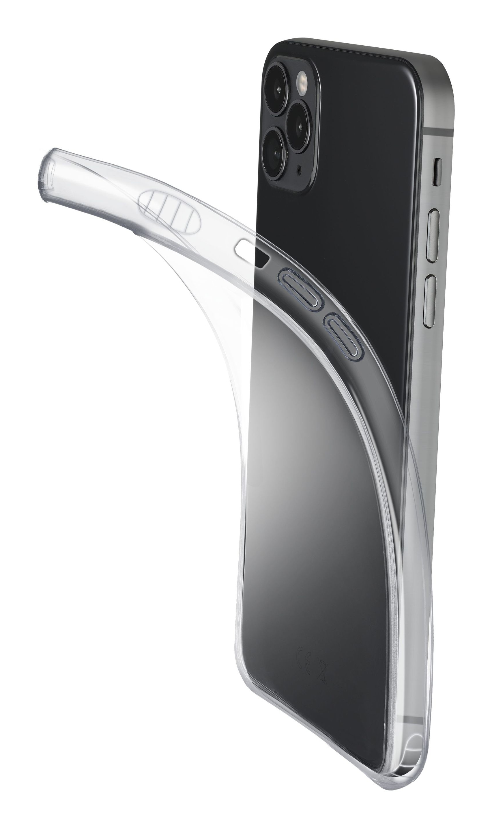 Cellularline Fine - iPhone 12 / 12 Pro Cover in gomma morbida ultra sottile e trasparente