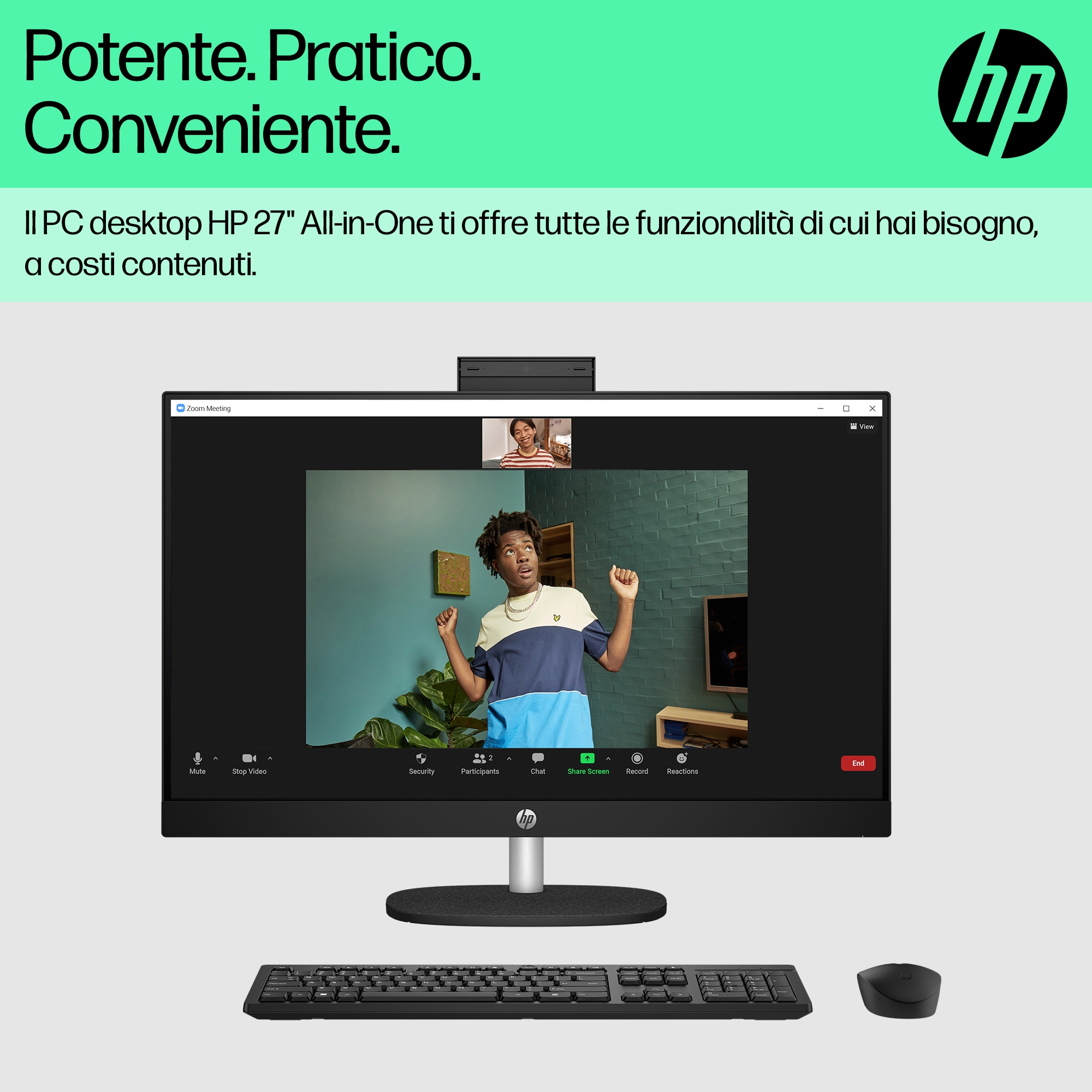 HP 27 inch All-in-One 27-cr0053nl PC Intel® Core™ i5 i5-1335U 16 GB DDR4-SDRAM 512 GB SSD Windows 11 Home