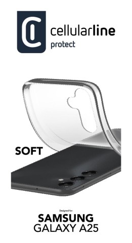 Cellularline Soft - Galaxy A25 Custodia in gomma morbida