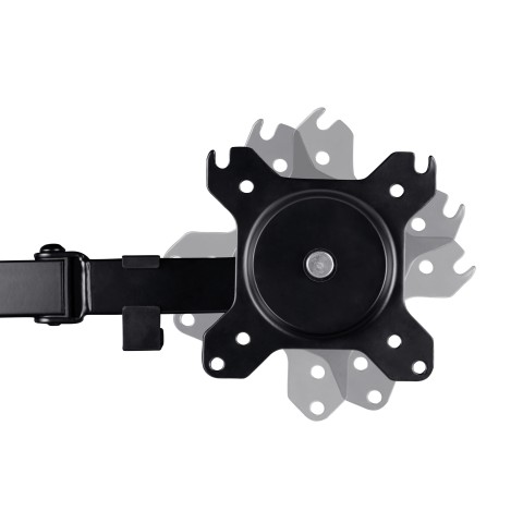 Trust GXT 1120 Mara Dual Monitor Arm 81,3 cm (32") Scrivania Nero
