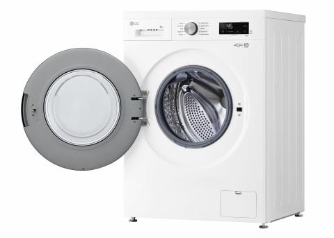 LG F4NX1008NWK Lavatrice smart 8kg, Classe A, 1400 giri, 6 Motion, Allergy Care, Bianca