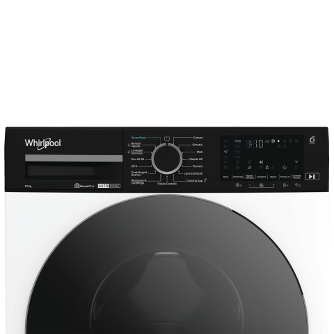 Whirlpool WPM 07W ADS IT lavatrice Caricamento frontale 10 kg 1400 Giri/min Nero, Bianco