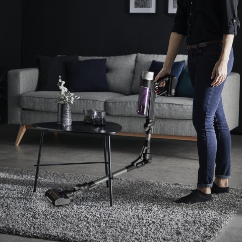 Rowenta RH2037 Aspirapolvere a bastone 2 in 1 Batteria Secco Senza sacchetto 0,4 L 250 W Nero, Viola