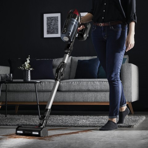 Rowenta RH98A7 Aspirapolvere a bastone 2 in 1 Batteria Secco Senza sacchetto 0,9 L 320 W Rosso, Grigio