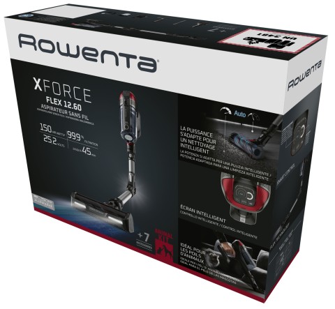 Rowenta RH98A7 Aspirapolvere a bastone 2 in 1 Batteria Secco Senza sacchetto 0,9 L 320 W Rosso, Grigio