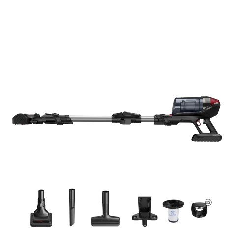 Rowenta RH98A7 Aspirapolvere a bastone 2 in 1 Batteria Secco Senza sacchetto 0,9 L 320 W Rosso, Grigio