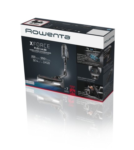 Rowenta RH99A9 Aspirapolvere a bastone 2 in 1 Batteria Secco Senza sacchetto 0,9 L Nero, Grigio