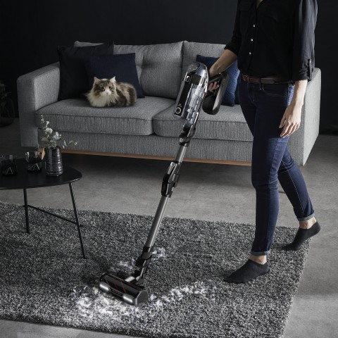 Rowenta RH99A9 Aspirapolvere a bastone 2 in 1 Batteria Secco Senza sacchetto 0,9 L Nero, Grigio