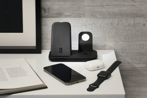 Cellularline TRIO WIRELESS CHARGER Supporto di ricarica wireless 3in1 per dispositivi Apple