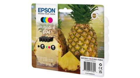 Epson 604 cartuccia d'inchiostro 4 pz Originale Resa standard Nero, Ciano, Magenta, Giallo