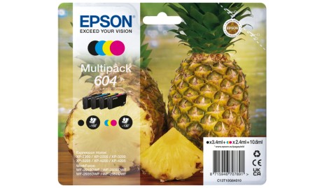 Epson 604 cartuccia d'inchiostro 4 pz Originale Resa standard Nero, Ciano, Magenta, Giallo