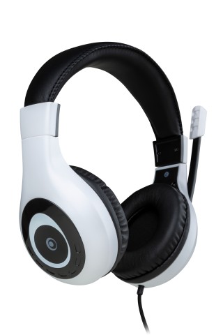 Bigben Interactive Wired Stereo Gaming Headset V1 Cuffie Cablato A Padiglione Nero, Bianco