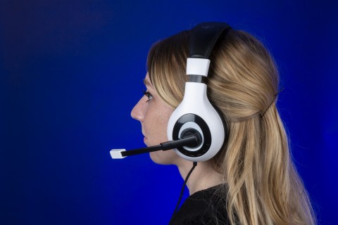 Bigben Interactive Wired Stereo Gaming Headset V1 Cuffie Cablato A Padiglione Nero, Bianco