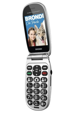 Brondi BROAMICOCOMFORTBKR 7,11 cm (2.8") Nero Telefono cellulare basico