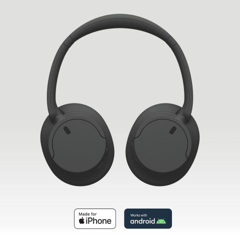 Sony WH-CH720N Cuffie Bluetooth wireless con cancellazione del rumore - Durata della batteria fino a 35 ore e ricarica rapida - Nero