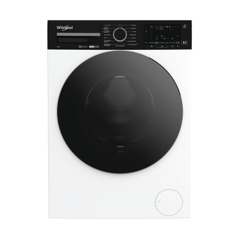 Whirlpool WPM 07W ADS IT lavatrice Caricamento frontale 10 kg 1400 Giri/min Nero, Bianco
