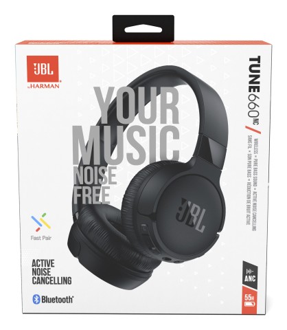 JBL Tune 660NC Auricolare Wireless A Padiglione Musica e Chiamate Bluetooth Nero