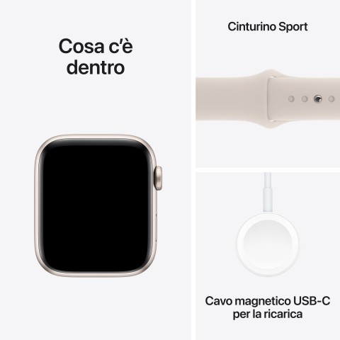 Apple Watch SE GPS Cassa 44mm in Alluminio Galassia con Cinturino Sport Galassia - S/M