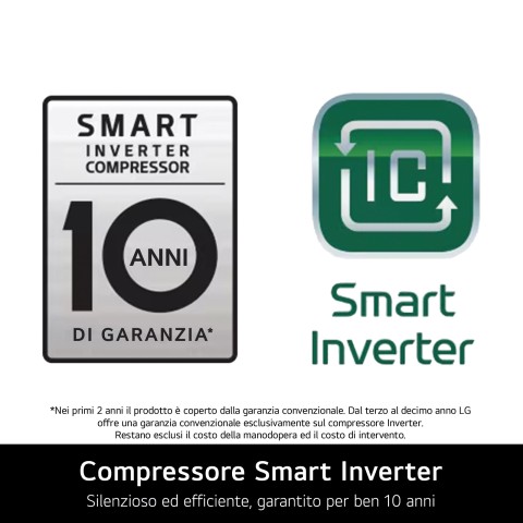LG GBV3200DPY Frigorifero combinato, Classe D, 387L, Fresh Converter, Porte piatte,Argento