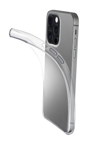 Cellularline Fine - iPhone 16 Pro Max Cover in gomma morbida ultra sottile e trasparente