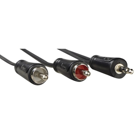 Hama Cavo 2 RCA M/Jack 3.5 mm M, 3 metri, nero