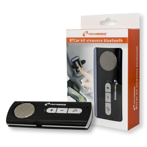 Techmade BTCC-001 vivavoce Universale Bluetooth Nero, Grigio
