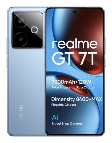 realme GT 7T 17,3 cm (6.8") Doppia SIM Android 15 5G USB tipo-C 12 GB 256 GB 7000 mAh Blu