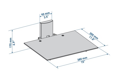 Meliconi SLIMSTYLE AV SHELF PLUS