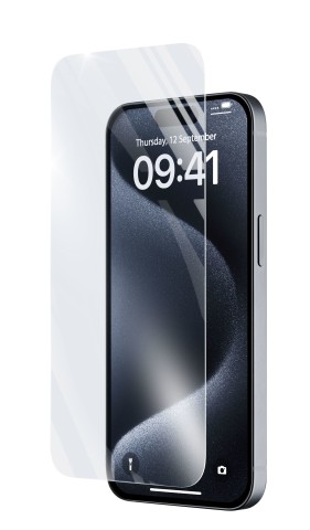 Cellularline Impact Glass - iPhone 15 / 15 Pro Vetro temperato sottile, resistente e super sensibile