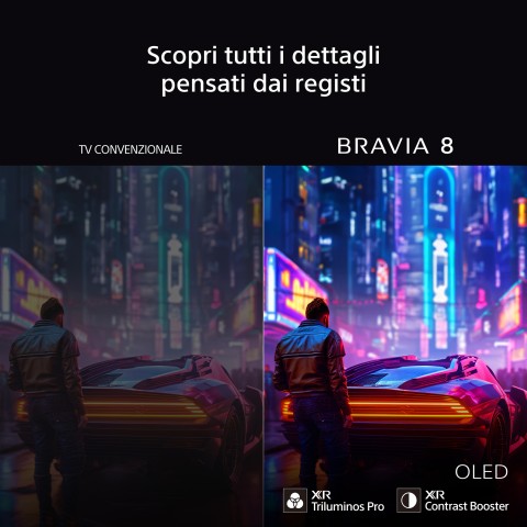 Sony BRAVIA 8 OLED 65 Pollici 4K HDR Google Smart TV (2024) | Gaming Menu per PlayStation 5, IMAX Enhanced, Dolby Vision Atmos, Chromecast, AirPlay, 120Hz 65XR83