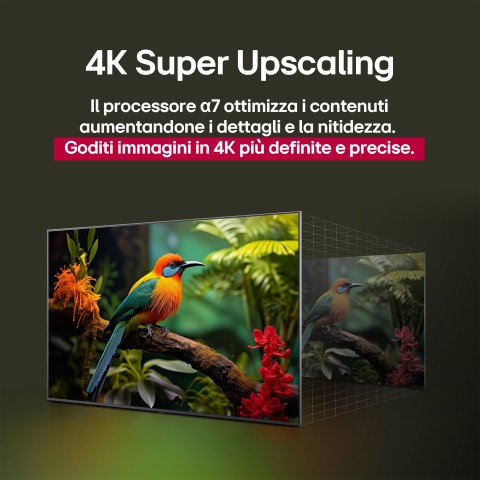 LG QNED AI 75QNED80A6A TV Serie QNED80 75'' 4K, α7 Gen8, HDR10, 20W, 3 HDMI con Game Optimizer, Smart TV WebOS 25