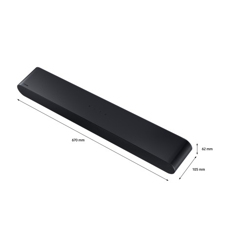 Samsung Soundbar HW-S60D/ZF Serie S, 7 Speaker, Wireless Dolby Atmos, Audio a 5.0 Canali, Q-Simphony, Black 2024