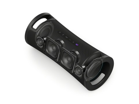 Sony ULT FIELD 7 - Speaker portatile wireless Bluetooth con ULT POWER SOUND, Ultimate Deep BASS, X Balanced Speaker, batteria da 30 ore, IP67, impermeabile, illuminazione a LED, microfono, ingresso per chitarra - Nero