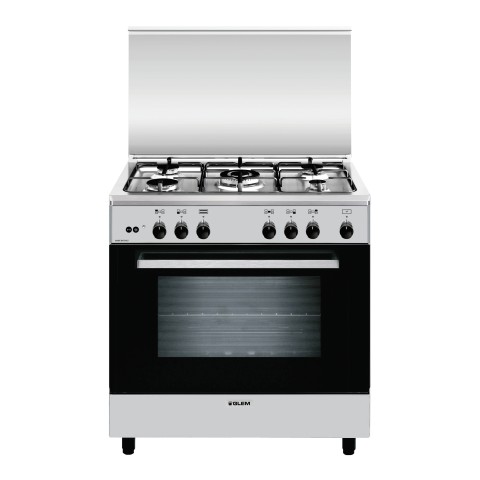 Glem Gas A855GI cucina Elettrico/Gas Acciaio inox