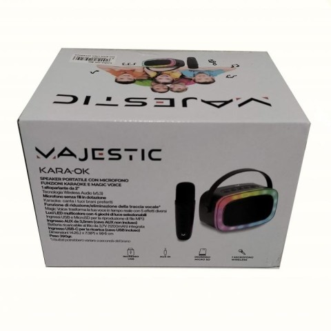 New Majestic KARA-OK Altoparlante portatile mono Nero