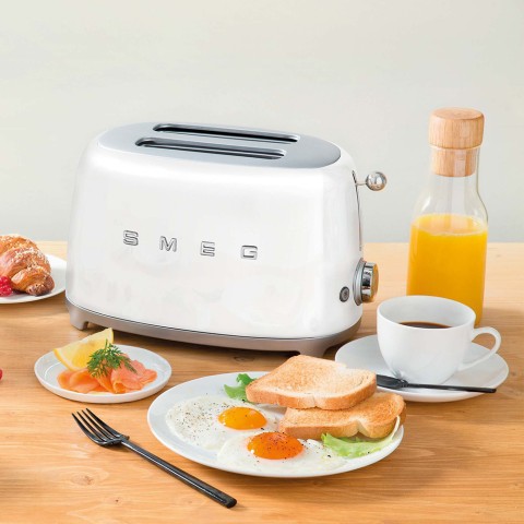 Smeg Tostapane 50's Style – Bianco LUCIDO 2x2 – TSF01WHEU