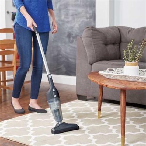 Black & Decker NSVA315J scopa elettrica Aspirapolvere elettrica Batteria Secco Senza sacchetto 0,4 L Antracite 1,5 Ah