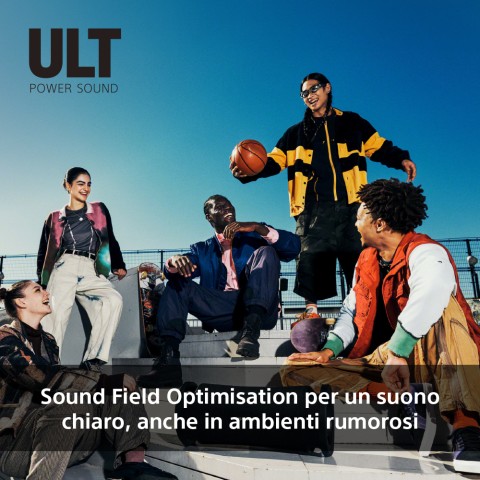 Sony ULT FIELD 7 - Speaker portatile wireless Bluetooth con ULT POWER SOUND, Ultimate Deep BASS, X Balanced Speaker, batteria da 30 ore, IP67, impermeabile, illuminazione a LED, microfono, ingresso per chitarra - Nero