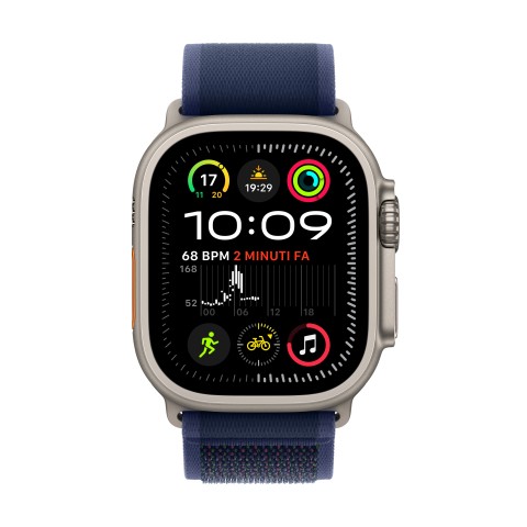 Apple Watch Ultra 2 GPS + Cellular 49mm Cassa in Titanio con Blue Trail Loop - M/L